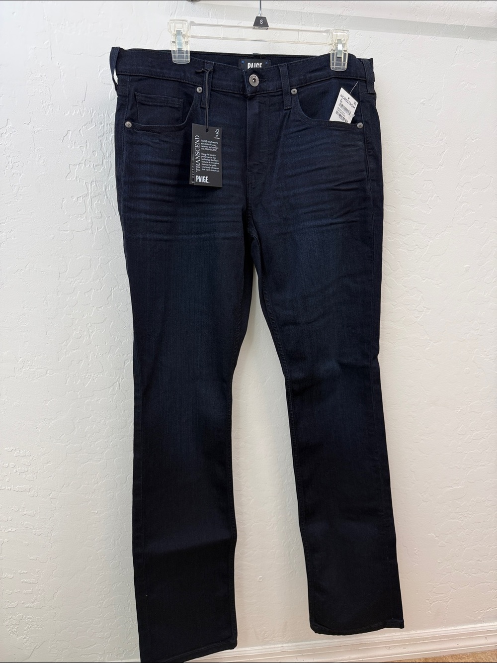 Paige Men’s Federal Dark Indigo Straight Jeans NWT Size 34
